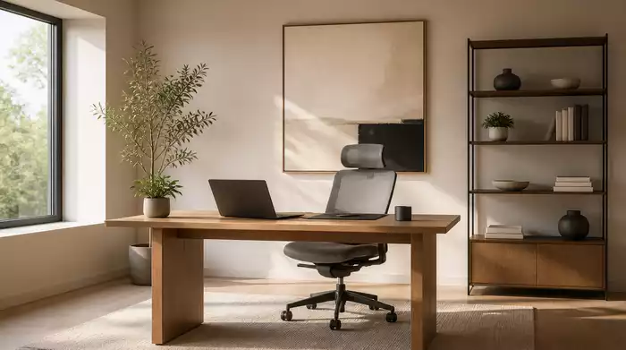 Focus-Focused Minimalist Home Office